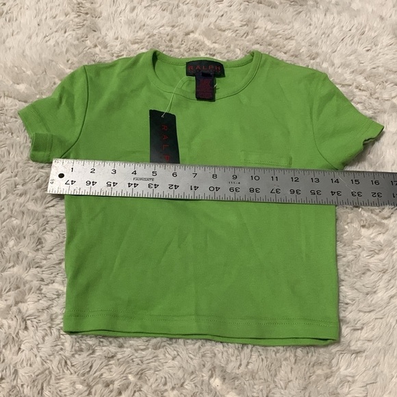 Vintage Deadstock Ralph Lauren Green Women's Crop Top - Picture 6 of 8